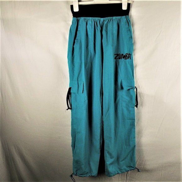 Zumba Fitness Pants & Jumpsuits Zumba Turquoise Workout Cargo Pants
